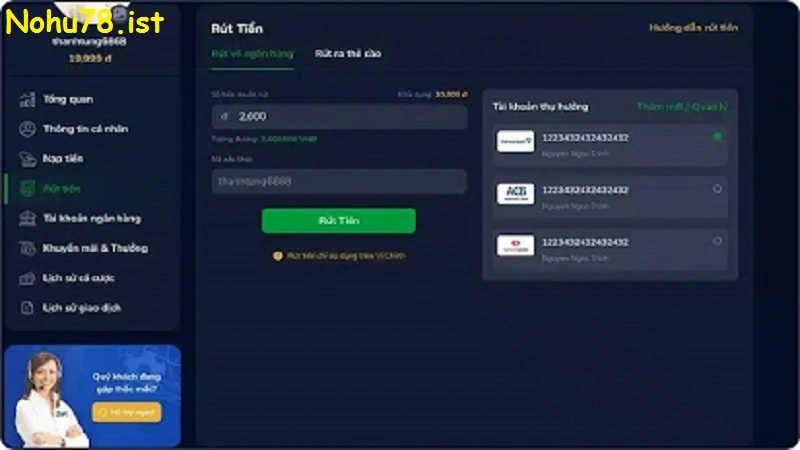 Những cách giải quyết vấn đề khi người chơi rút tiền tại nohu78